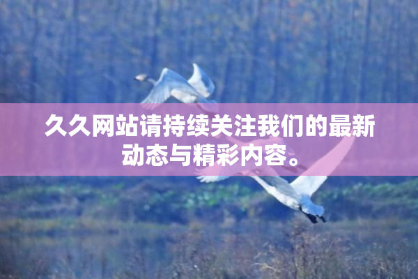 久久网站请持续关注我们的最新动态与精彩内容。