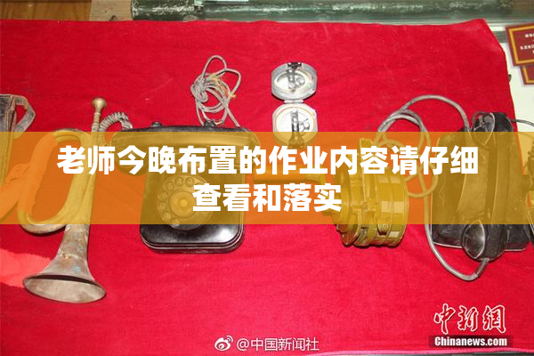 老师今晚布置的作业内容请仔细查看和落实