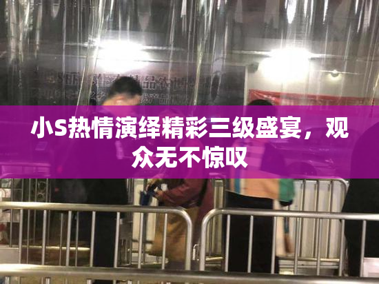 小S热情演绎精彩三级盛宴，观众无不惊叹