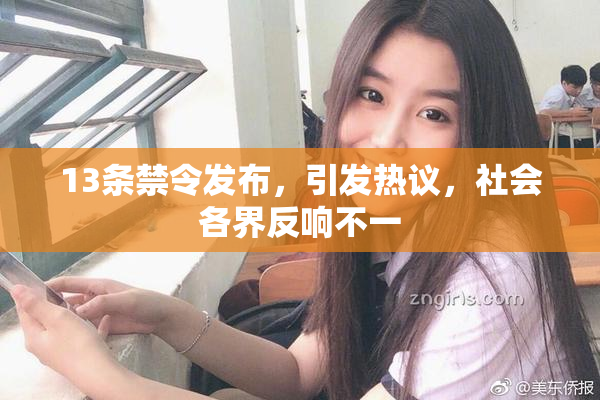 13条禁令发布，引发热议，社会各界反响不一
