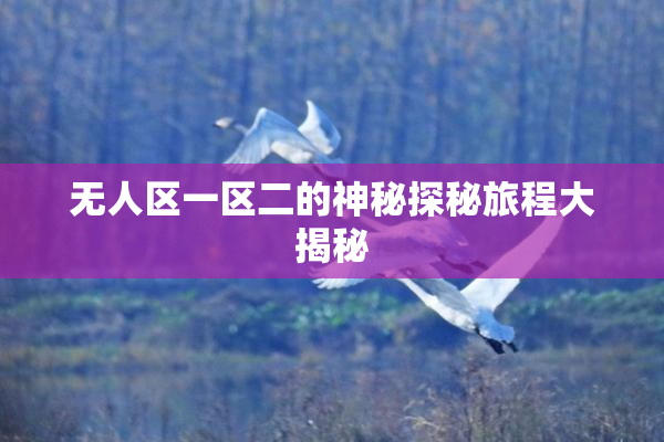 无人区一区二的神秘探秘旅程大揭秘