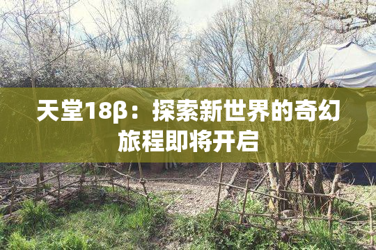 天堂18β：探索新世界的奇幻旅程即将开启