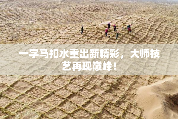 一字马扣水重出新精彩，大师技艺再现巅峰！