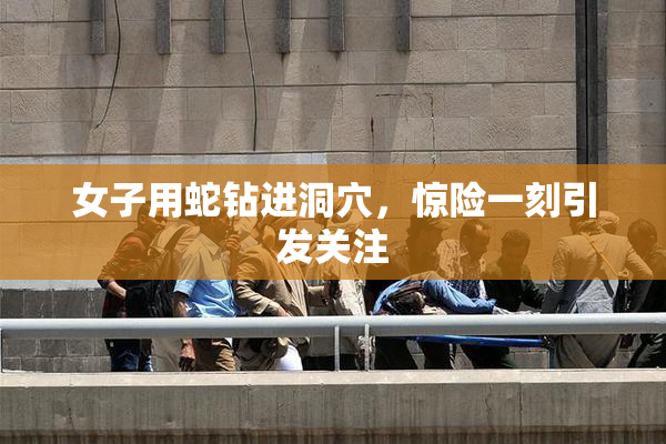 女子用蛇钻进洞穴，惊险一刻引发关注