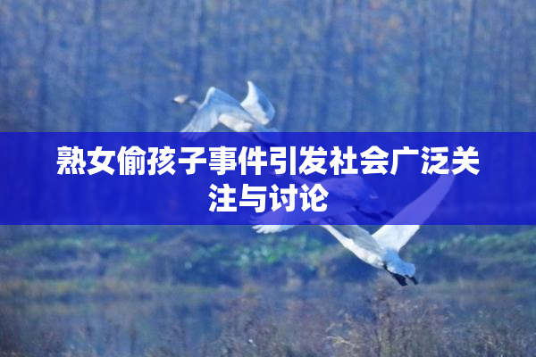熟女偷孩子事件引发社会广泛关注与讨论