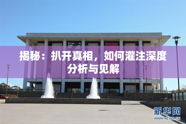 揭秘：扒开真相，如何灌注深度分析与见解
