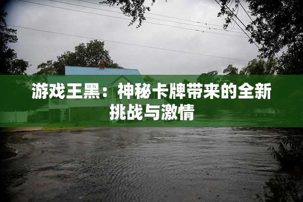 游戏王黑：神秘卡牌带来的全新挑战与激情