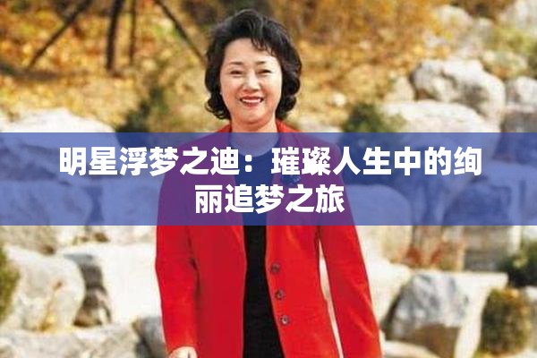 明星浮梦之迪：璀璨人生中的绚丽追梦之旅