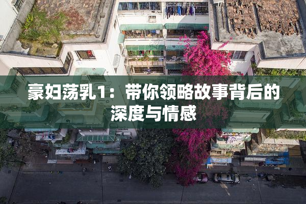 豪妇荡乳1：带你领略故事背后的深度与情感