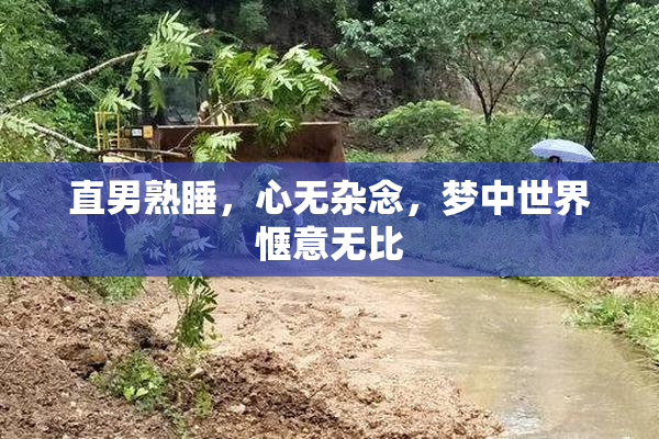 直男熟睡，心无杂念，梦中世界惬意无比