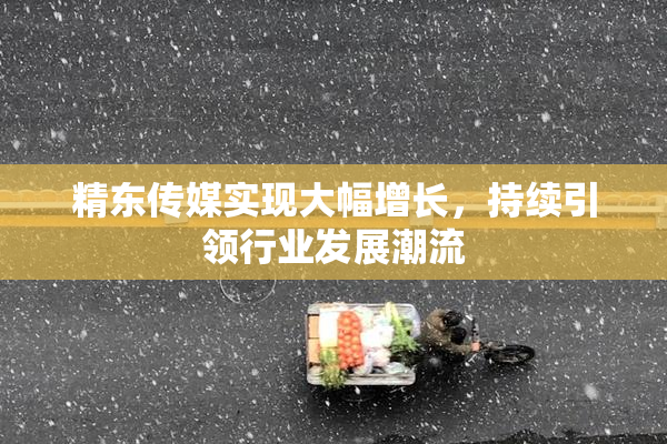 精东传媒实现大幅增长，持续引领行业发展潮流