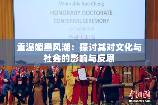重温媚黑风潮：探讨其对文化与社会的影响与反思