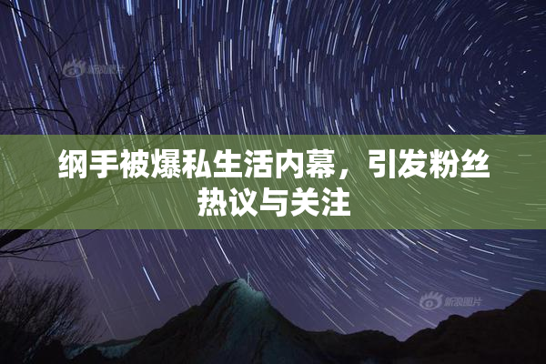 纲手被爆私生活内幕，引发粉丝热议与关注
