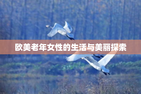 欧美老年女性的生活与美丽探索