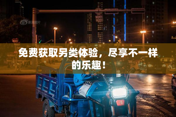 免费获取另类体验，尽享不一样的乐趣！