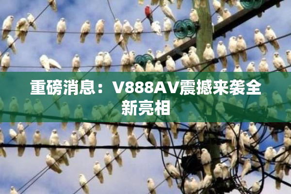 重磅消息：V888AV震撼来袭全新亮相