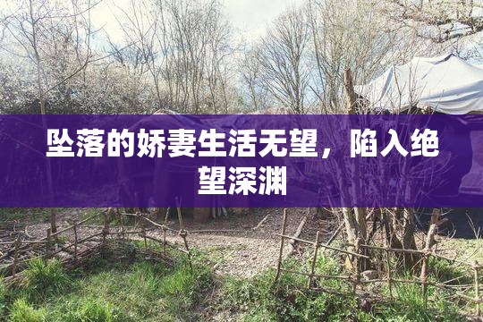 坠落的娇妻生活无望，陷入绝望深渊