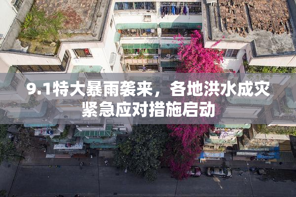 9.1特大暴雨袭来，各地洪水成灾紧急应对措施启动