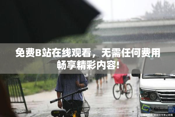 免费B站在线观看，无需任何费用畅享精彩内容!