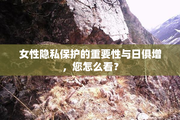 女性隐私保护的重要性与日俱增，您怎么看？