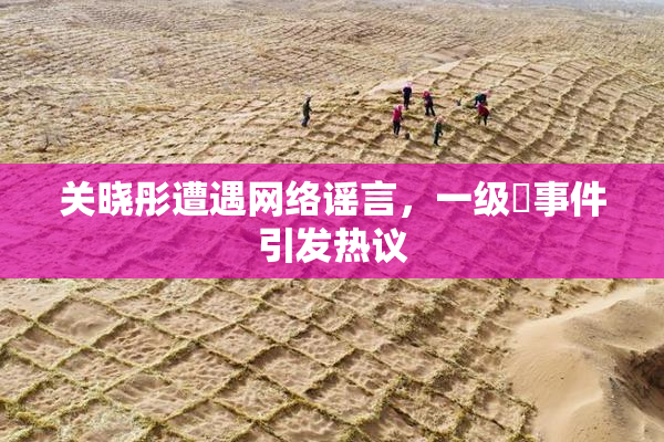 关晓彤遭遇网络谣言，一级婬事件引发热议