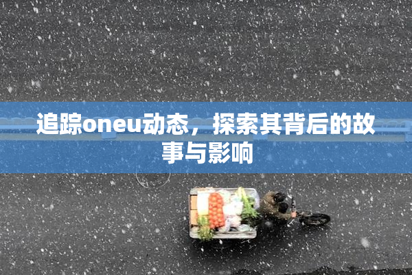 追踪oneu动态，探索其背后的故事与影响