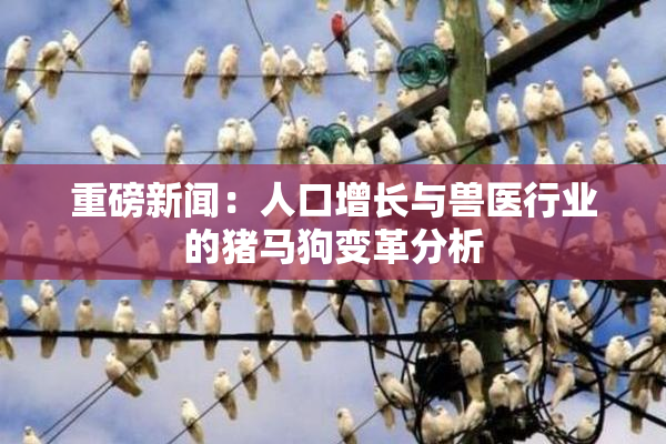 重磅新闻：人口增长与兽医行业的猪马狗变革分析