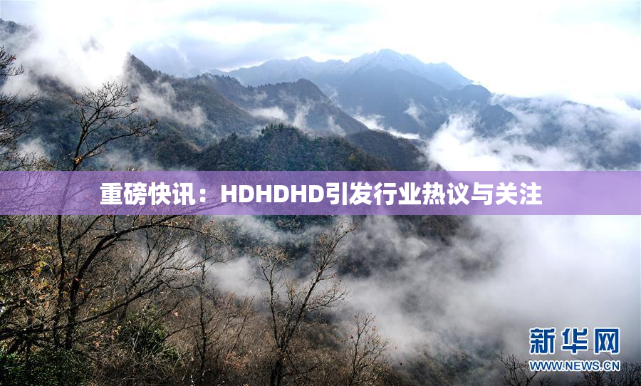 重磅快讯：HDHDHD引发行业热议与关注
