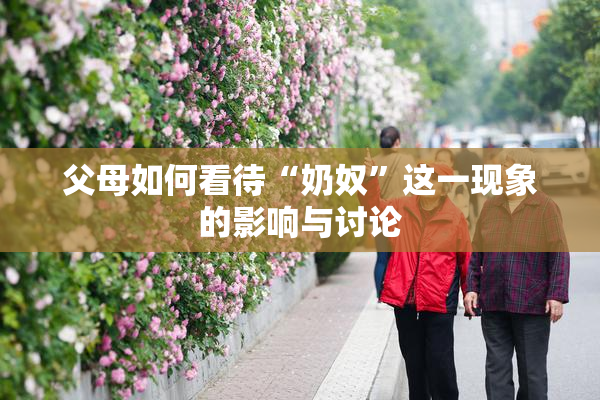 父母如何看待“奶奴”这一现象的影响与讨论