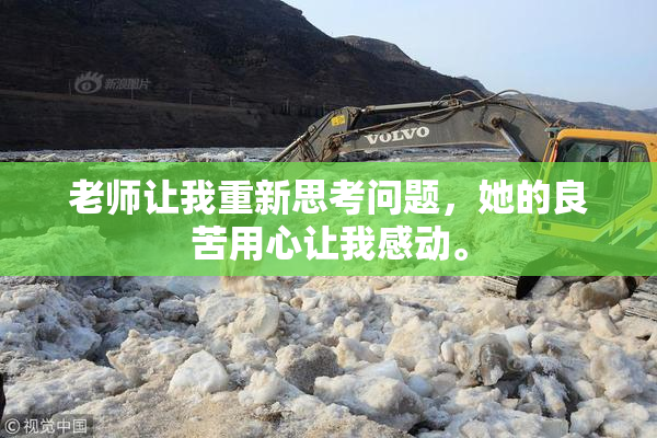 老师让我重新思考问题，她的良苦用心让我感动。