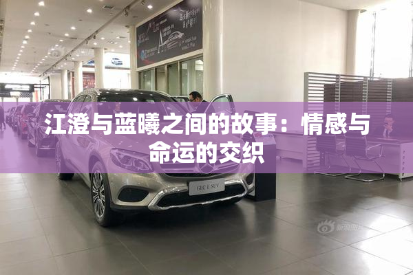 江澄与蓝曦之间的故事：情感与命运的交织