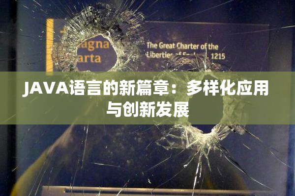 JAVA语言的新篇章：多样化应用与创新发展