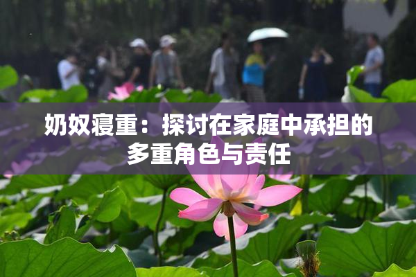 奶奴寝重：探讨在家庭中承担的多重角色与责任