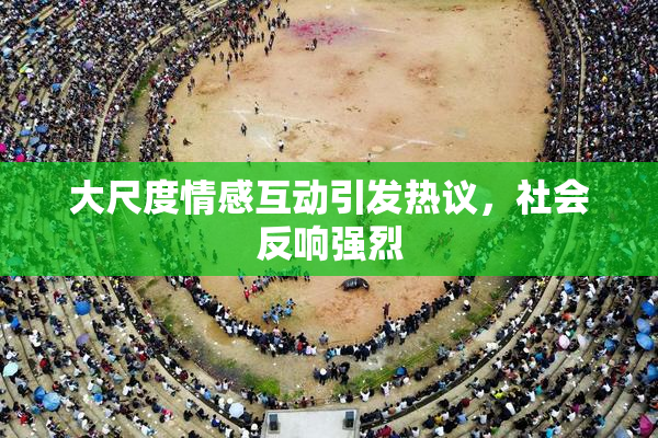 大尺度情感互动引发热议，社会反响强烈