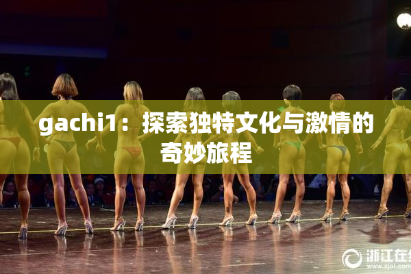 gachi1：探索独特文化与激情的奇妙旅程