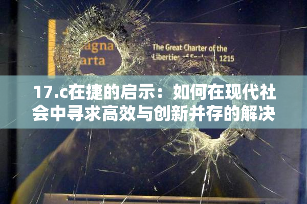 17.c在捷的启示：如何在现代社会中寻求高效与创新并存的解决方案
