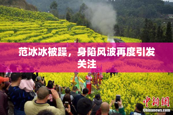 范冰冰被躁，身陷风波再度引发关注