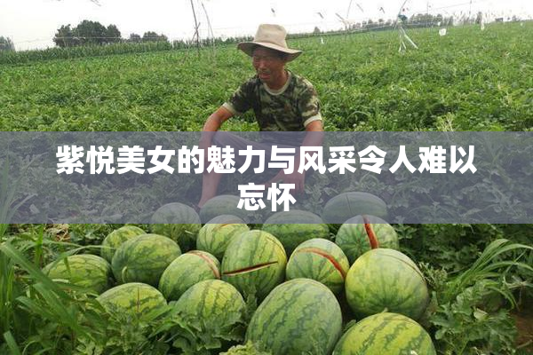 紫悦美女的魅力与风采令人难以忘怀