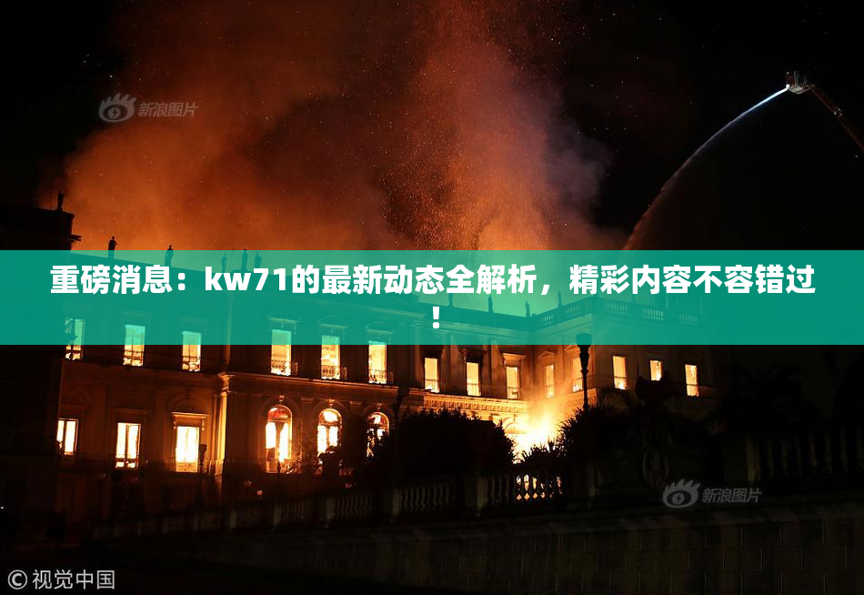重磅消息：kw71的最新动态全解析，精彩内容不容错过！