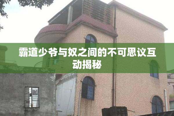 霸道少爷与奴之间的不可思议互动揭秘