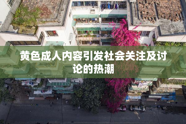 黄色成人内容引发社会关注及讨论的热潮