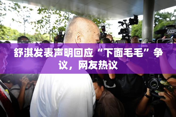 舒淇发表声明回应“下面毛毛”争议，网友热议