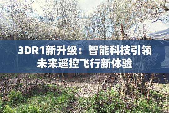 3DR1新升级：智能科技引领未来遥控飞行新体验
