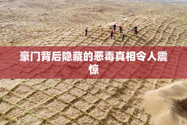 豪门背后隐藏的恶毒真相令人震惊