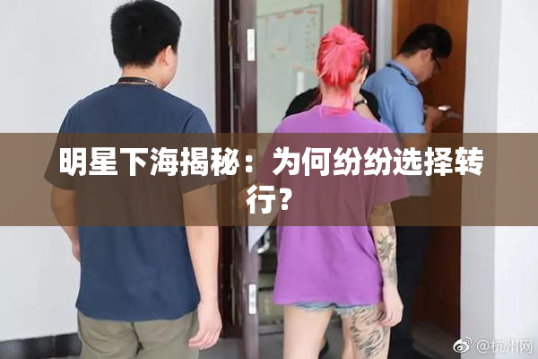 明星下海揭秘：为何纷纷选择转行？