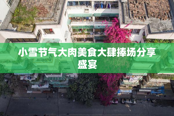 小雪节气大肉美食大肆捧场分享盛宴