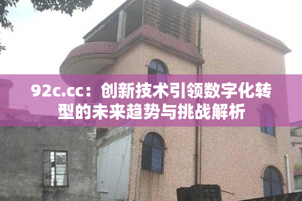 92c.cc：创新技术引领数字化转型的未来趋势与挑战解析