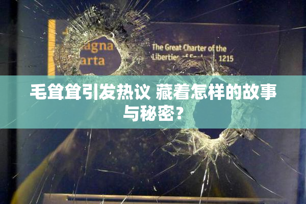 毛耸耸引发热议 藏着怎样的故事与秘密？