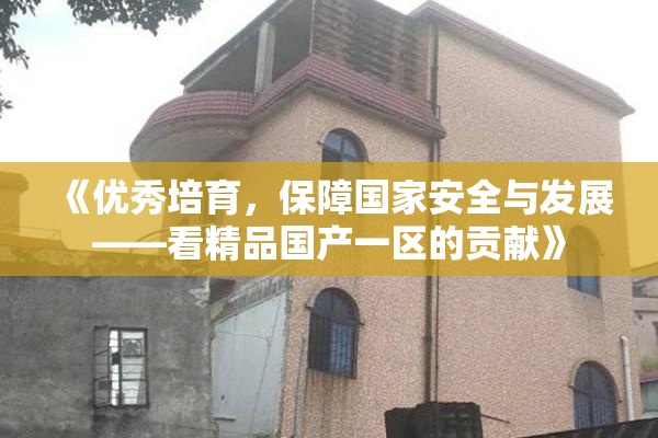 《优秀培育，保障国家安全与发展——看精品国产一区的贡献》