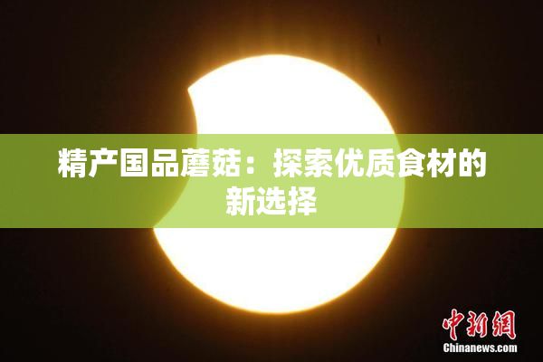 精产国品蘑菇：探索优质食材的新选择